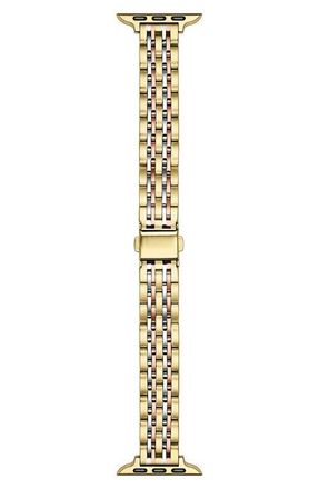 Posh Tech Rainey Tricolor Apple Watch Bracelet Watchband in Gold at Nordstrom