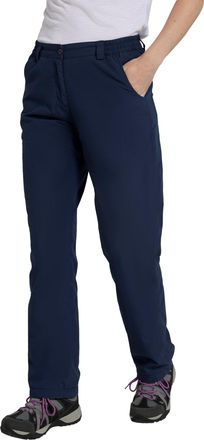 Mountain Warehouse Trek II Womens Trousers - Lightweight Trousers, Quick Drying Ladies Pants, Thermal Lining Casual Bottoms - for Trekking & Hiking Navy Womens Size 10