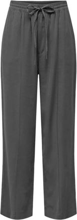 Jacqueline de Yong Jacqueline de Yong, Broeken, Dames, Grijs, L, Polyester, Grijze Casual Broek met Achterzakken