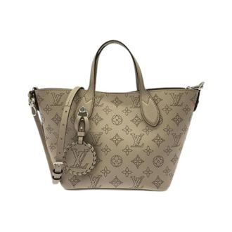 Louis Vuitton Pre-owned Mahina Blossom Kalfsleren Schoudertas - Dames - Pre-owned - Grijs - Maat: ONE Size Leer