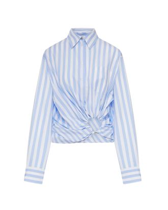 Sportmax Light Blue Striped Shirt