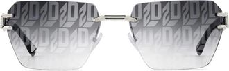 Dsquared2 Sunglasses D2 0173/S 010 Black/Grey Monogram Men
