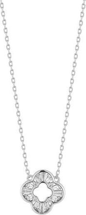 Glaze Jewelry Clover Pendant Necklace in Silver at Nordstrom Rack