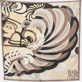Frey Wille Grey Print Silk Square Scarf