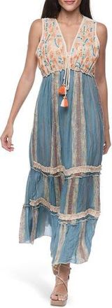 Ranee’s Floral Cotton Sundress in Blue at Nordstrom Rack