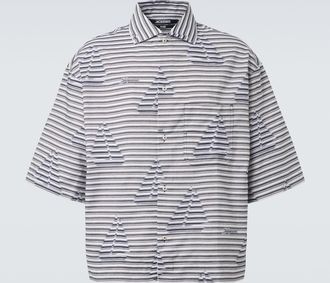 Jacquemus Plage striped cotton bowling shirt