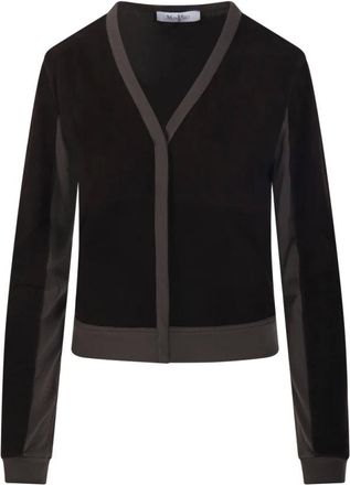 Max Mara Ozioso Jacket - Knitwear - Mujer - Marr&oacute;n - S