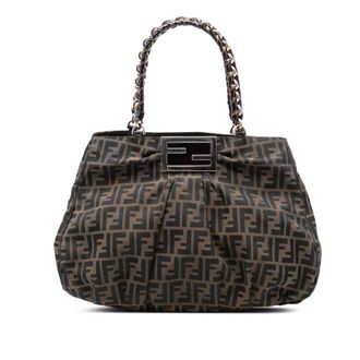 Fendi Pre-owned Fendi Large Zucca Canvas Mia Tote Ladies YY4WN7KJAS5YVD34