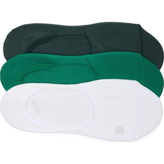 Zella Assorted 3-Pack No-Show Sneaker Socks in Green Glade at Nordstrom, Size 6-8.5