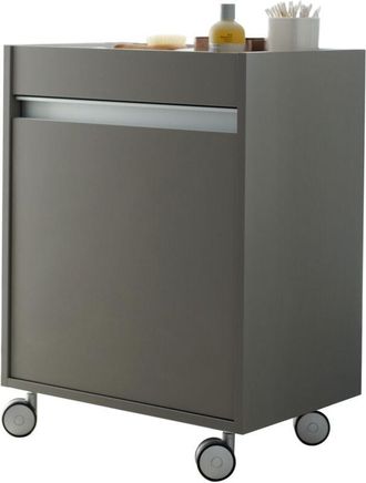 Duravit Duravit - Recipiente Rodante Ketho 2530, 1 Puerta De Madera, Con