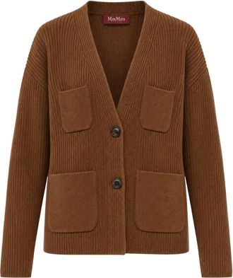 Max Mara Mstfiltro Vest - Dames - Vesten - Bruin - XS - Wol - Truien & Vesten