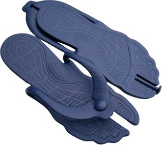 Generic Folding Simple Slippers,Summer Flip Flops for Travel,Portable Rubber Beach Flip-Flops,Non-slip Bathroom Sandals for Men Women 2XL