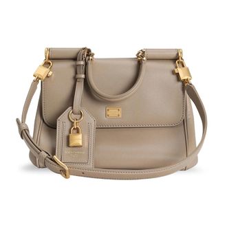 Dolce & Gabbana Dames, Tassen, Beige, Maat: ONE Size Katoen