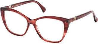 Max Mara Vierkant Optisch Montuur - unisex - Brillen - Bruin - 54 MM - Accessoires