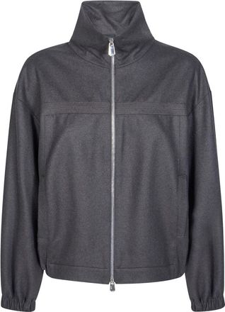 Pinko Barbaforte Bomber Flanella - Dames - Bomber jackets - Bruin - S - Jassen