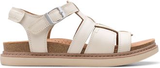 Clarks Arwell Sun in White Leather