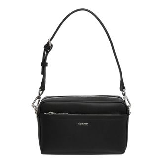 Calvin Klein Tassen, Dames, Zwart, ONE Size, Polyester, Verstelbare Schouderbandtas