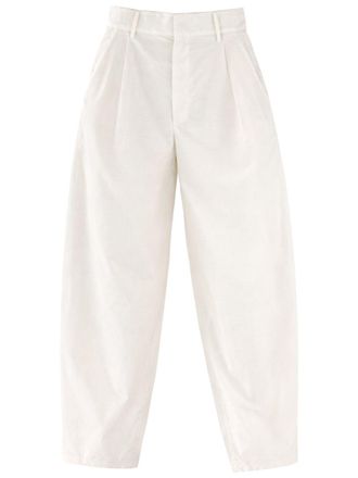 Alysi Neutrals Silk Blend High-Waisted Pants
