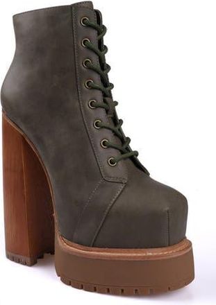 Zigi Soho Adelina Platform Bootie in Army Grey/green at Nordstrom Rack, Size 8