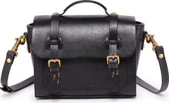 OLD TREND Ficus Leather Mini Satchel in Black at Nordstrom Rack