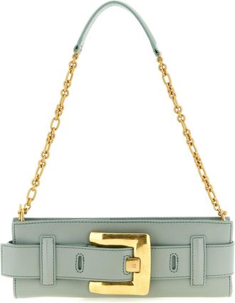 Balmain Green Anthem Small Clutch