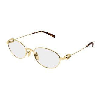 Gucci Oval Montuur - Dames - Accessoires - Geel - Maat: 53 MM