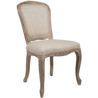 Wanderlust Deco Silla De Madera Tapizada Gris 52x49x52/86