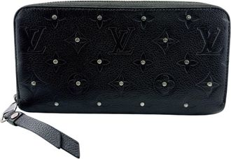 Louis Vuitton Monogram Empreinte Black Leather Long Wallet (Bi-Fold) (Pre-Owned)