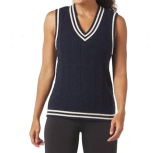 Glyder Hanalei Vest In Navy/white