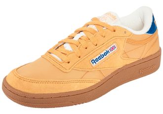Reebok Classic Sneaker REEBOK CLASSIC CLUB C 85, Damen, Gr. 36,5, gritgold, optimumblau, gum, Leder, Synthetik, Textil, Schuhe Sneaker