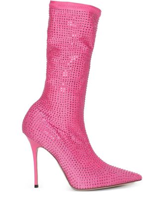 Gedebe crystal-embellished boots - Roze
