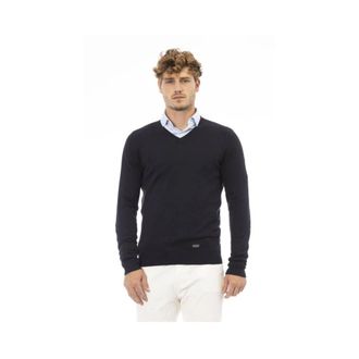 Baldinini Heren, Truien, Blauw, Maat: 3XL Modal