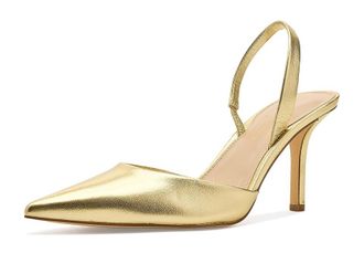 Marc Fisher Noland Womens Shoes Gold Leather : 8.5 M