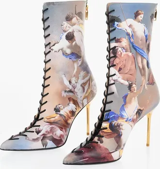 Balmain Stivaletti URIA SKY in Pelle a Fantasia Tacco 9cm Balmain