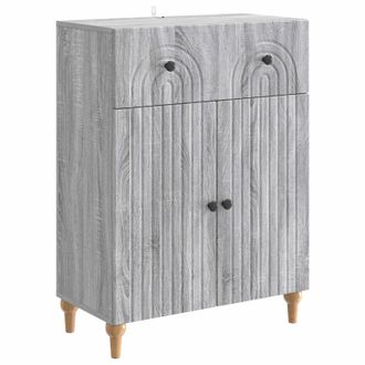 vidaXL Aparador Gris Sonoma 66 X 34,5 X 90 Cm Madera De Ingenier&iacute;a Vidaxl