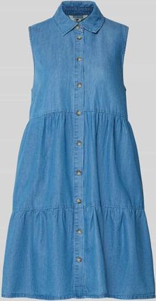 Only Ausgestelltes Jeanskleid aus Baumwoll-Lyocell-Mix Modell BEA SIESTA in Jeansblau, Gr&ouml;&szlig;e XL