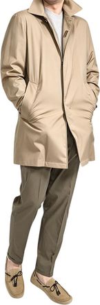Moorer Vittor-Go Wool-Silk Coat Beige