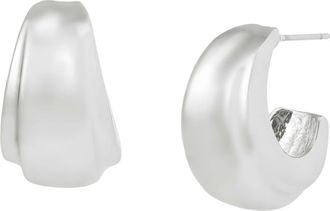 Robert Lee Morris Chubby Huggie Earrings in Silver at Nordstrom
