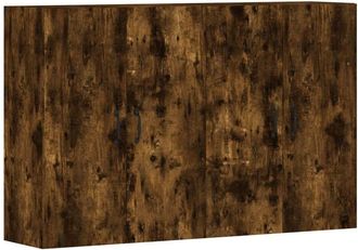 vidaXL Vidaxl - Armarios de pared 2 uds madera de ingeniería roble ahumado