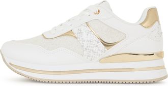 Freddy Sneaker glitter con inserti snake e soletta in Memory Foam