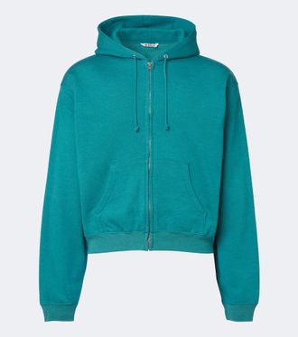 Auralee Sudadera con capucha de algod&oacute;n, lana y seda