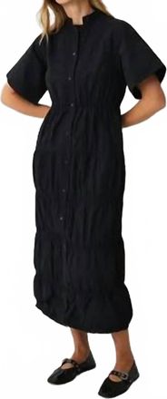 Bitte Kai Rand Fukkura Midi Dress In Black