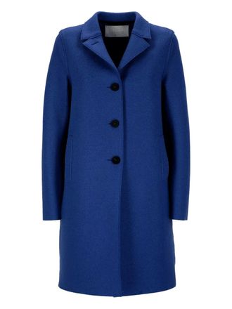 Harris Wharf London button-fastening wool coat - women - Virgin Wool - 46 - Blue