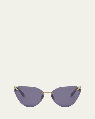 Bulgari Serpenti Viper Cat-Eye Sunglasses