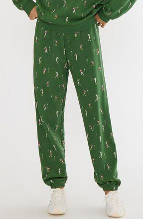 Beach Riot Nash Print Cotton Joggers in Under Par at Nordstrom, Size X-Large