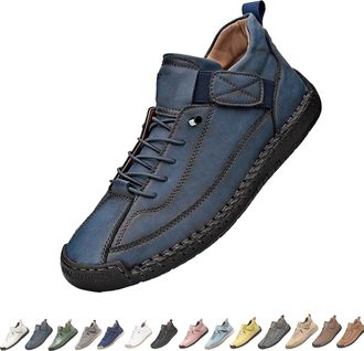 Generic Wright and Mason Women Shoes, Emiline Comfortable Orthopedic Sneaker, Handmade Leather, Arch Support, for Walking/Hiking (Blue1,10.5)
