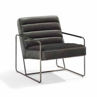 Oviala Sill&oacute;n capiton&eacute; de terciopelo verde gris