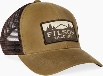 Filson Mens Filson Waxed Logger Mesh Cap - Brown