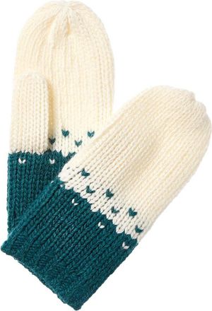 Portolano Colorblocked Wool-Blend Mittens