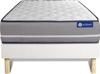 Actisom Actisom - Somier Blanco + Colch&oacute;n Con L&aacute;tex Y Espuma Viscoel&aacute;stica 80 X 190